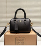 Coach mini rowan satchel denim dubai black