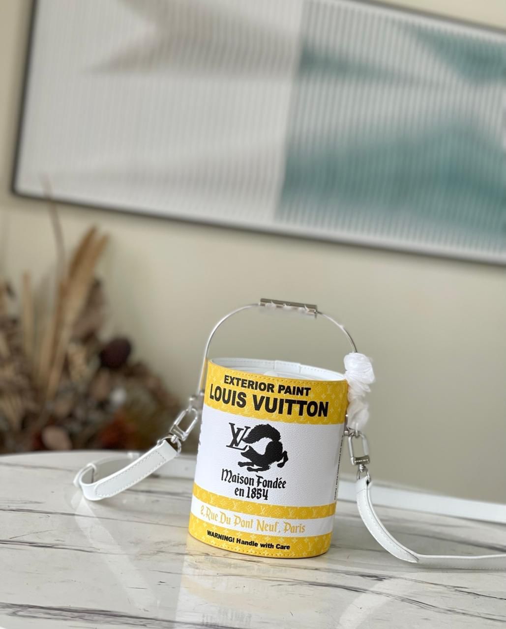 Louis Vuitton White Bag small in dubai