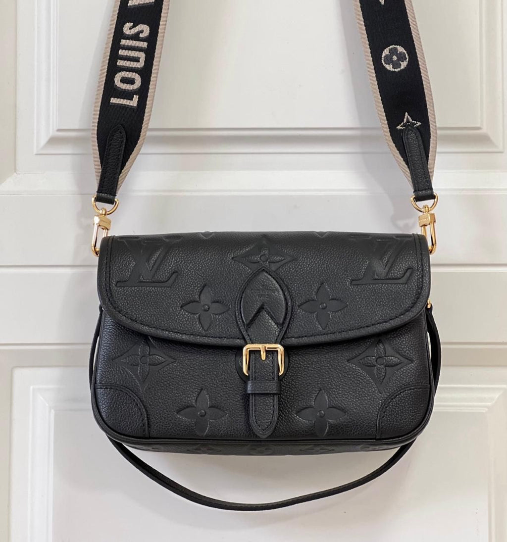 LOUIS VUITTON Monogram Empreinte Diane Noir Obscur