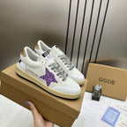 Golden Goose GGDB White Leather BallStar Sneakers With OG Box