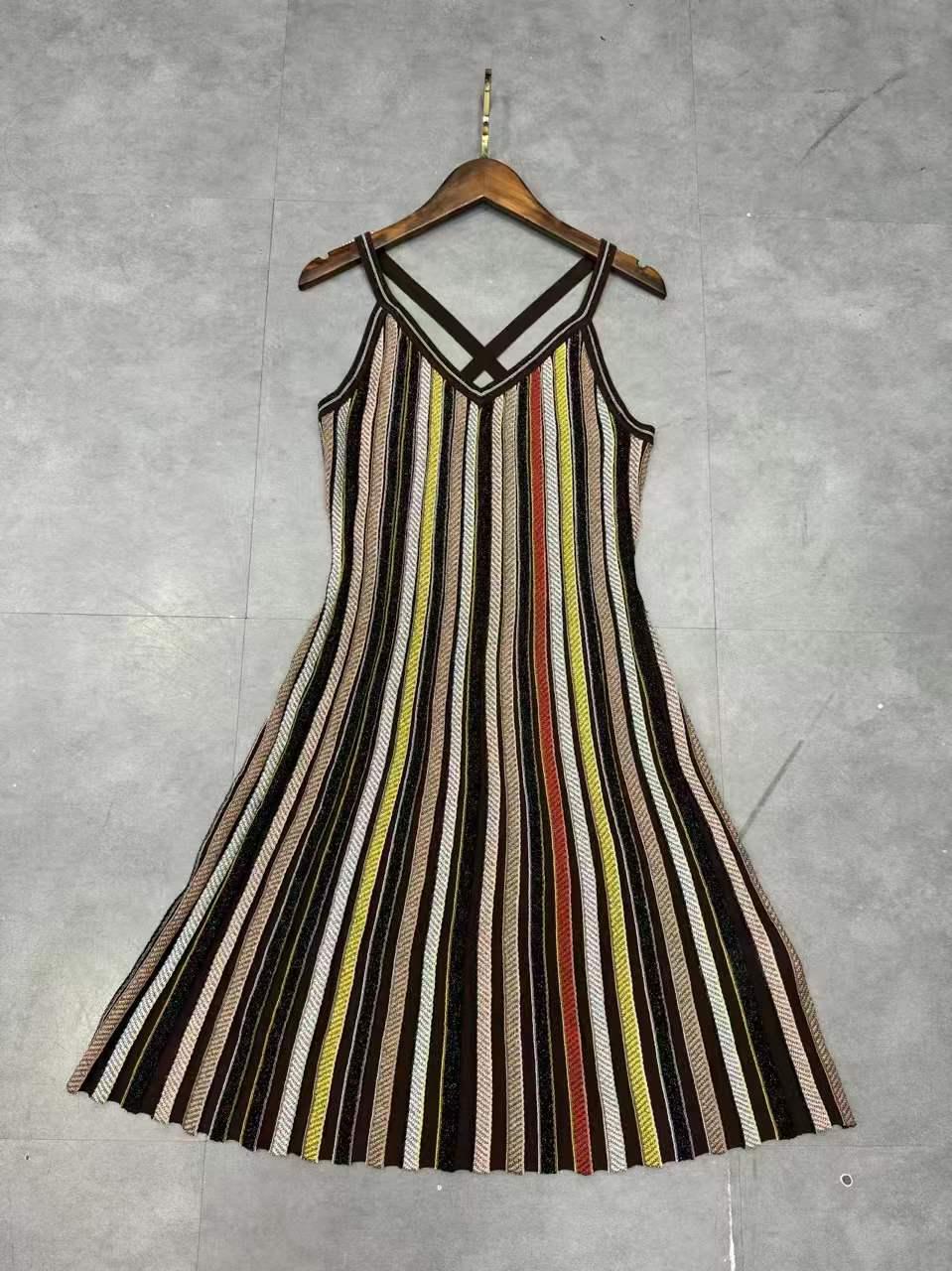 MISSONI Harper Striped Knit Mini Dress