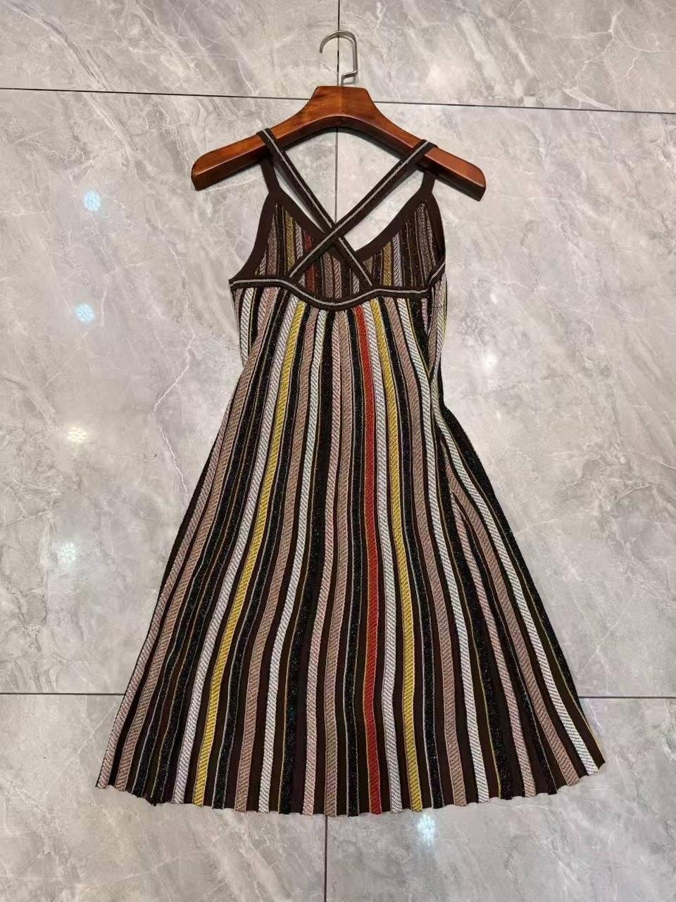 MISSONI Harper Striped Knit Mini Dress