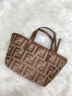 Fendi Roll Tote Zucca Jacquard Mini