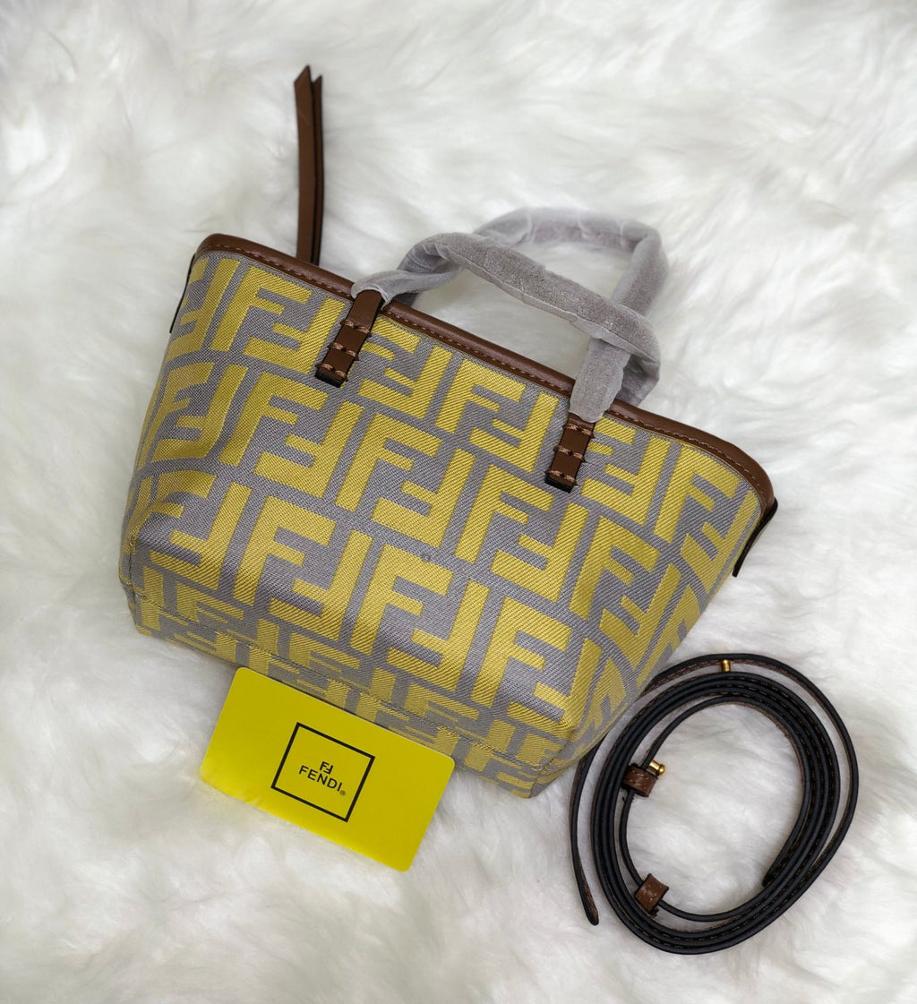 Fendi Roll Tote Zucca Jacquard Mini