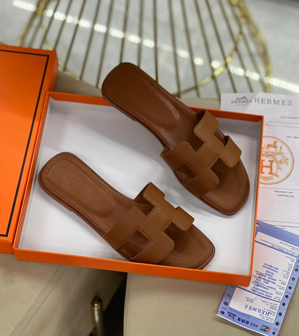 Hermes Oran Sandal Mule Epson Leather