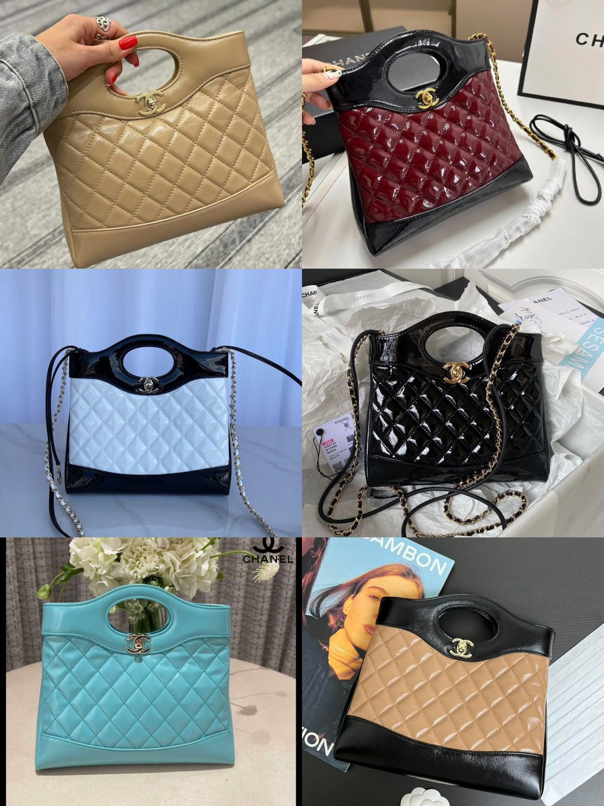 Chanel HandbagsLeather