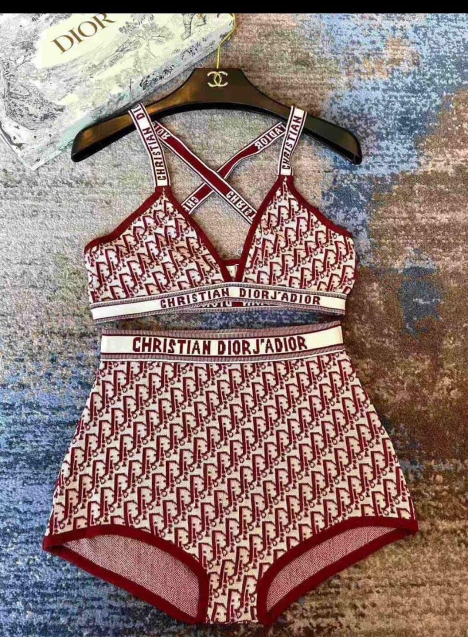 Dior Print D Two-Piece Bikini for Women