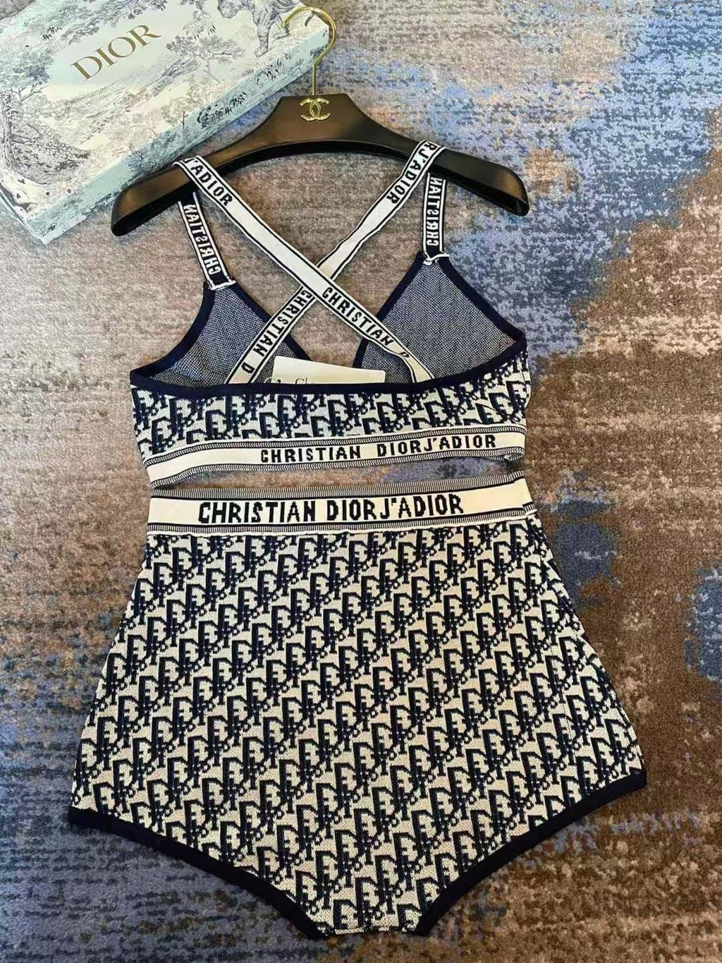 Dior Print D Two-Piece Bikini for Women