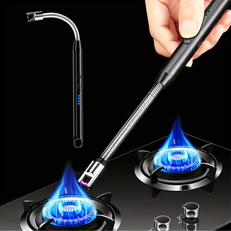 Rechargeable Electric USB Lighter Stove Lighter Flameless Arc lighter windproof for outdoor fire